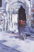 Francis Campbell Boileau Cadell Interior of Iona Abbey painting